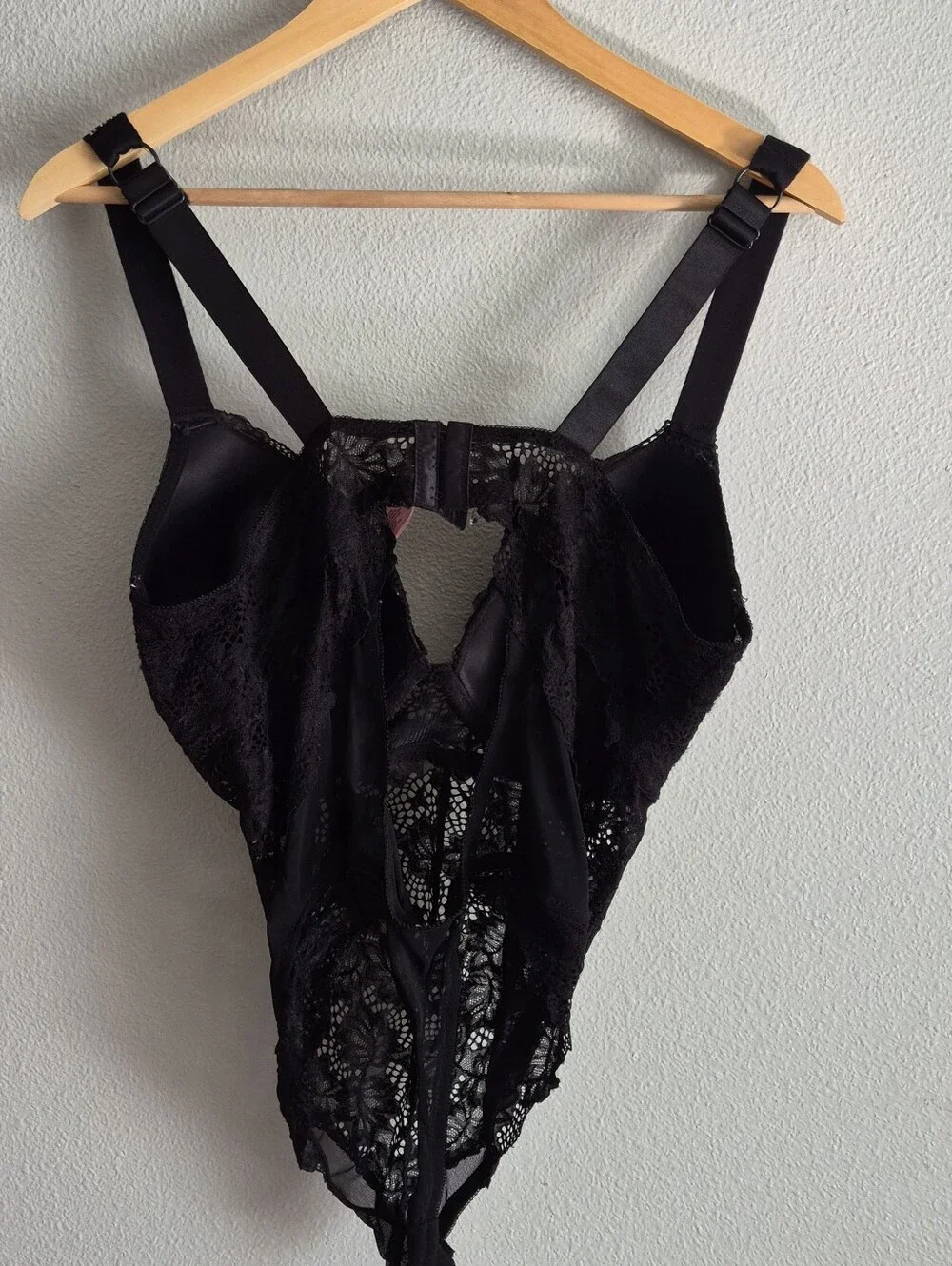 Juicy Couture Lace Bodysuit Rhinestone Strap Lace Bodysuit Teddy Size 1X